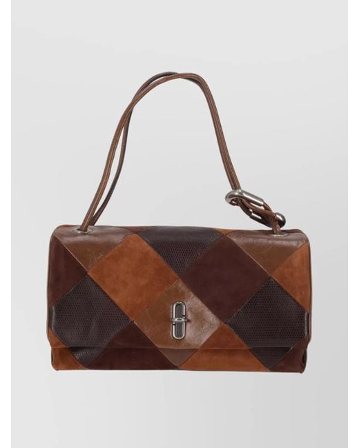 Marc Jacobs Brown Large Rectangular Shoulder Bag Handles