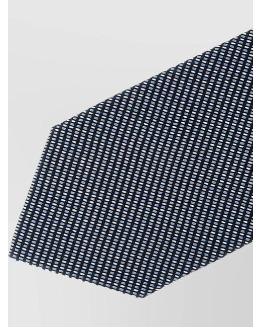 Brioni White Silk Jacquard Tie for men