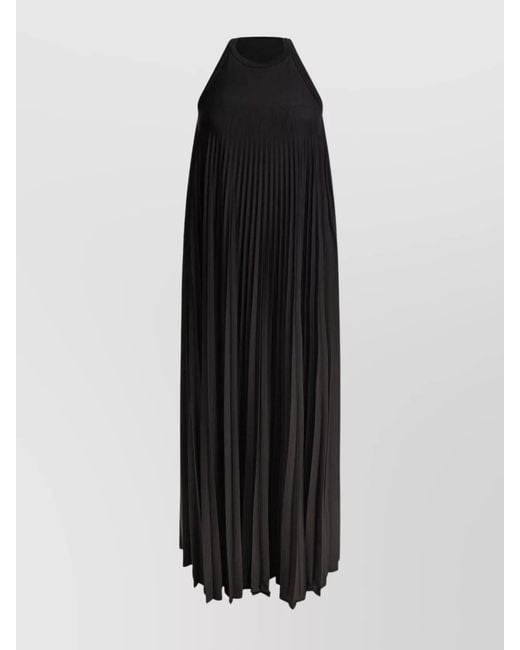 Sportmax Black Open Back Maxi Dress