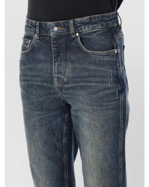 Represent Blue R1 Slim Denim Trousers Belt Loops for men