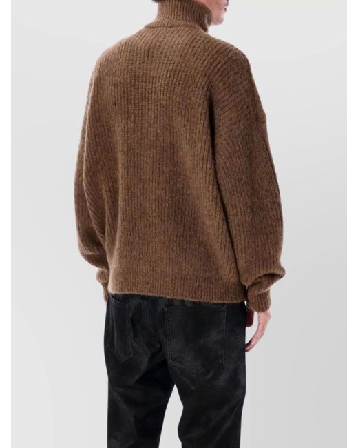 Isabel Marant Brown Half Zip Jumper for men
