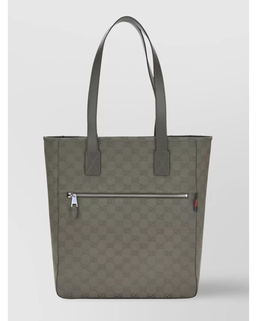 Gucci Gray Gg Canvas Medium Tote Bag for men
