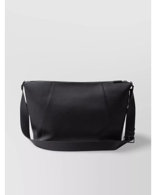 Prada Black Leather Shoulder Bag for men