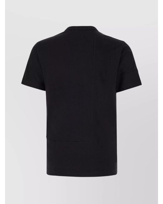 Comme des Garçons Black Crew-Neck Plain Cotton T-Shirt for men