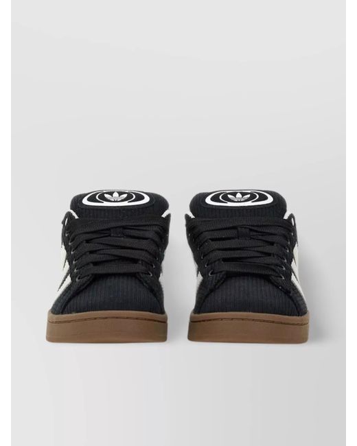 Adidas Originals Black Leather Low-Top Sneakers