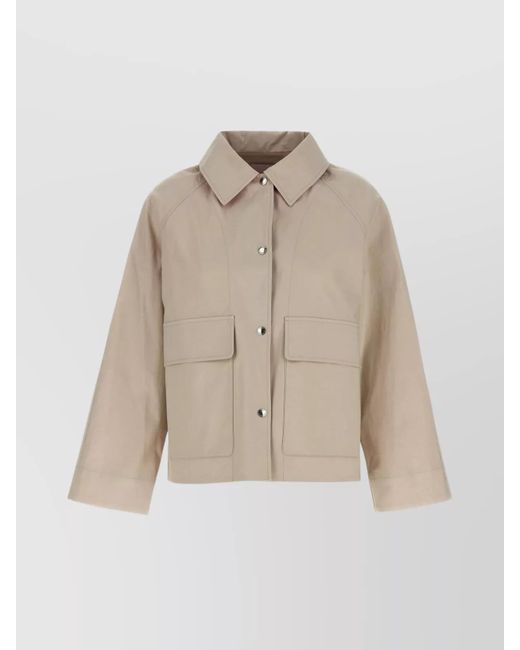 Yves Salomon Natural Honolulu Fitted Jacket