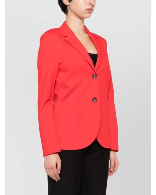 Harris Wharf London Pink Single-Breasted Blazer