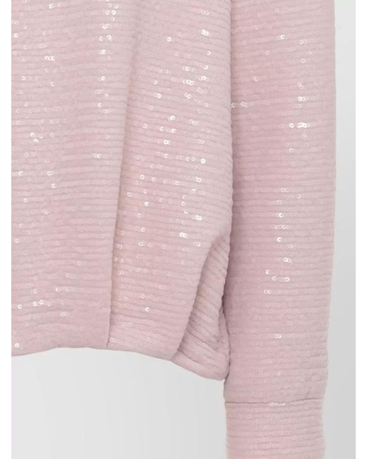 Herno Pink Sequined Bomber Jacket