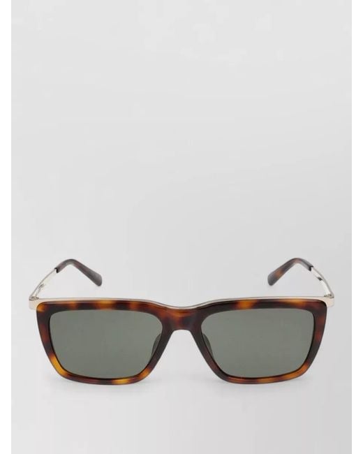 Saint Laurent Gray Acetate Square Sunglasses for men