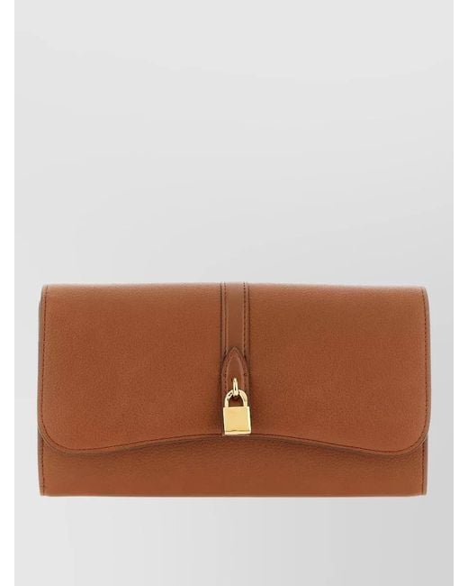 Stella McCartney Brown Ryder Wallet Chain Bag Detachable Strap