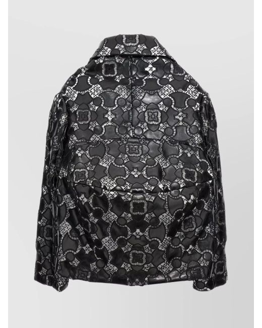 Comme des Garçons Gray Lace Fitted Jacket