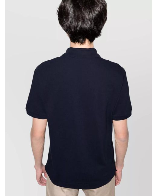 Lacoste Blue Cotton Polo Shirt for men