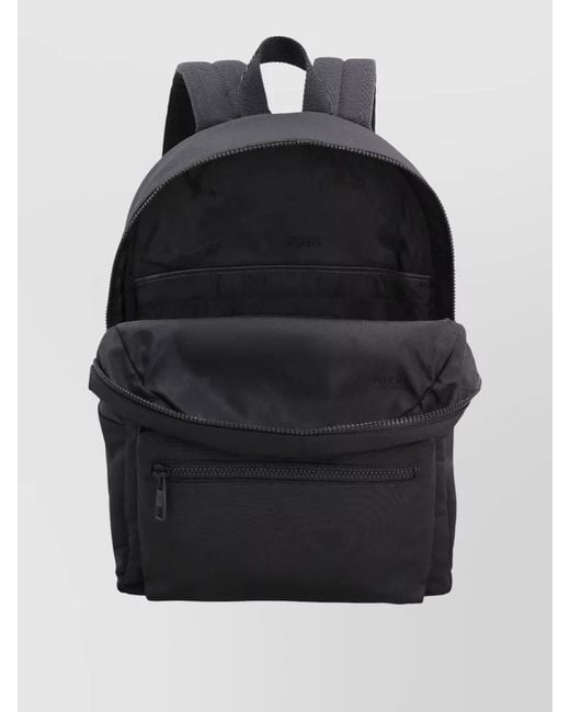 McQueen Black Logo Print Backpack for men
