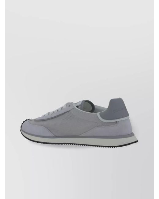 Dolce & Gabbana Gray Suede Low-Top Sneakers for men