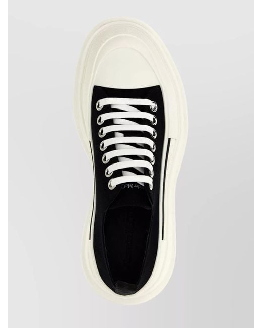McQueen Multicolor Canvas Low-Top Sneakers for men