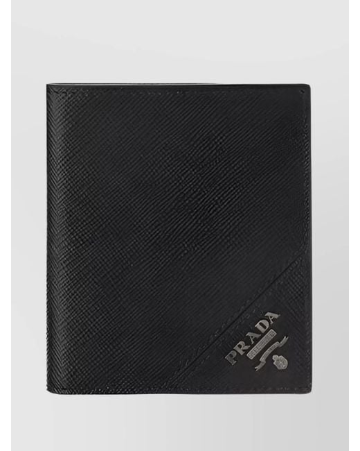 Prada Black Leather Wallet for men