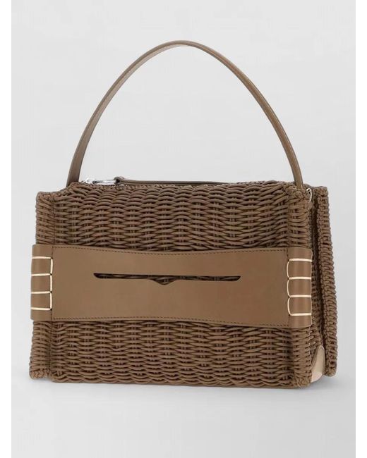 J.W. Anderson Brown Loafer Bag Leather Tote Bag