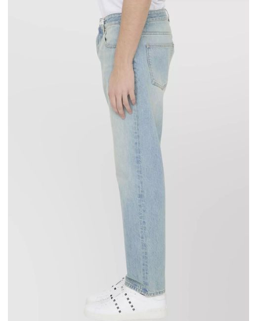 Valentino Garavani Blue Denim Straight-Leg Jeans for men