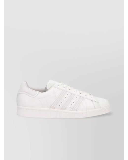 Y-3 Natural Leather Low-Top Sneakers