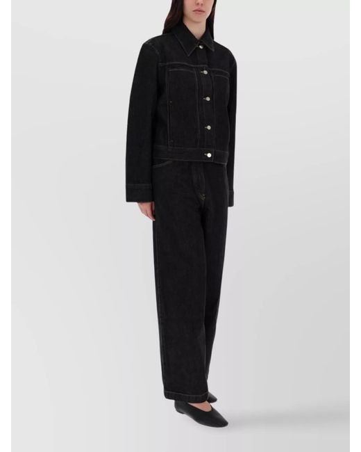 Studio Nicholson Black Organic Cotton Boxy Jacket