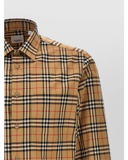 Burberry Natural Simson Cotton Shirt for men