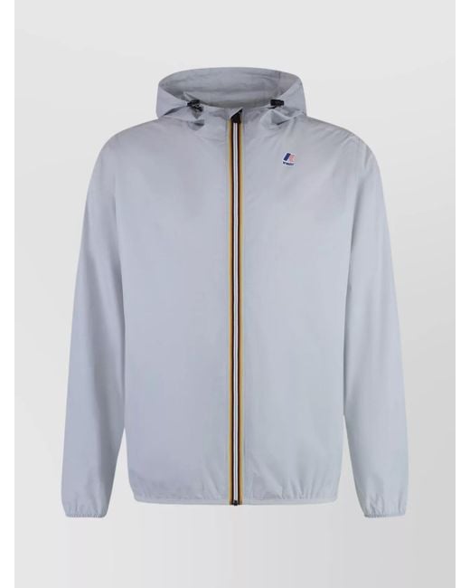 K-Way Blue Hooded Jacket for men