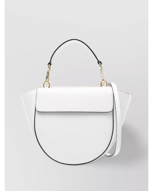 Wandler White Mini Bag With Top Handle And Detachable Strap