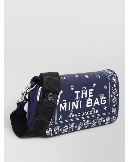 Marc Jacobs Blue Mini Leather Crossbody Bag