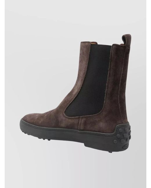 Tod's Brown Suede Ankle Boots