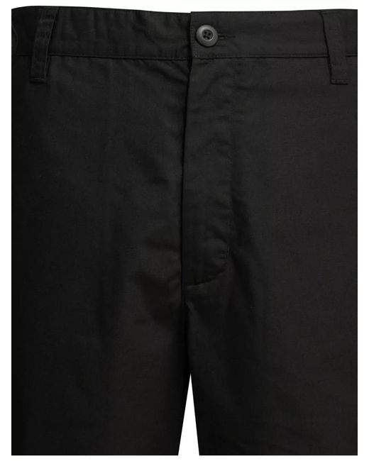 Carhartt Black Calder Shorts Belt Loops Five Pockets for men