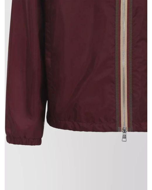 Moncler Red Hooded Raincoat for men
