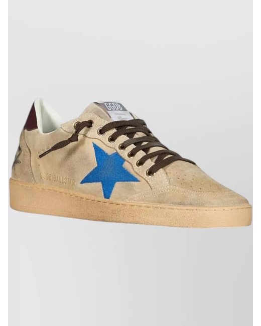 Golden Goose Deluxe Brand Natural Suede Leather Low-Top Sneakers for men
