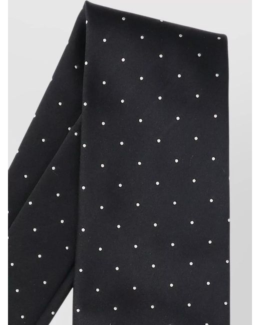 Tom Ford Black Silk Polka Dot Tie for men