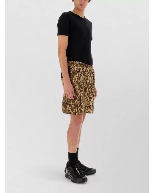 South2 West8 Natural Stretch Bermuda Shorts Camouflage Back Pocket for men