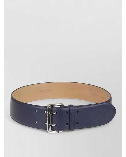 Ralph Lauren Blue Double Prong Wide Belt Adjustable Length