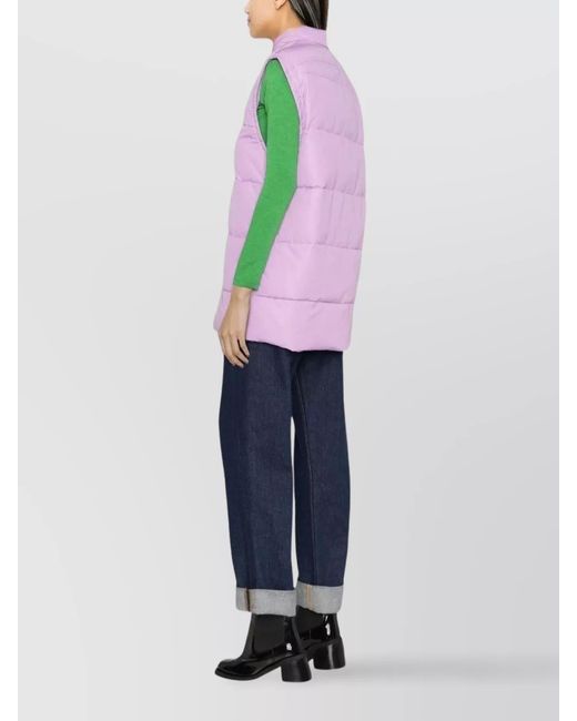 Patou Pink Quilted Down Puffer Jacket