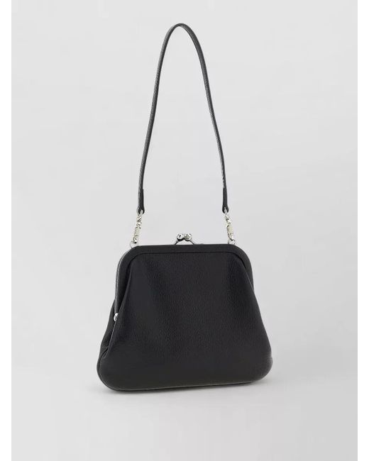 Vivienne Westwood White Clutch Bag Top Handle Removable Strap Pu