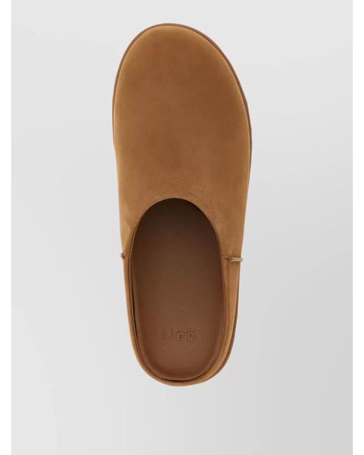 Ugg Brown Otzo Round Toe Flat Sole Slippers for men