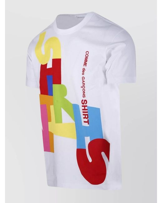 Comme des Garçons White Printed T-Shirt for men
