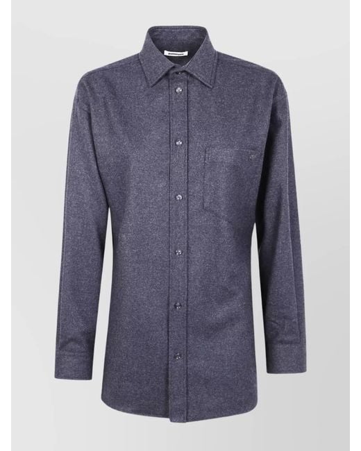DARKPARK Blue Wool Tailored Shirt