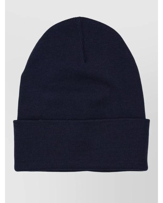 Moncler Blue Wool Beanie for men