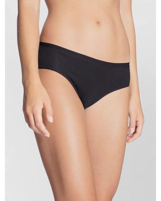 Calida Black Mid Rise Seamless Underwear Brief