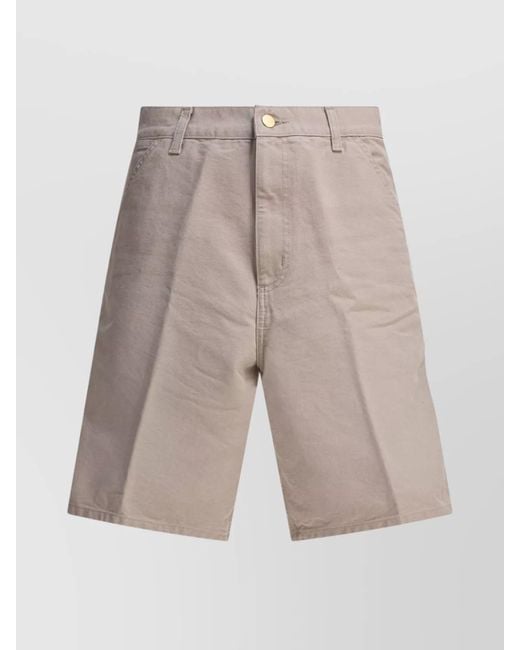 Carhartt White Organic Cotton Cargo Shorts for men