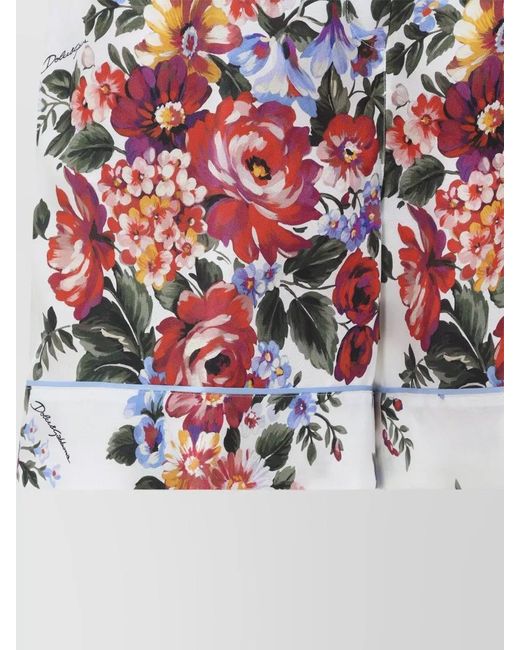 Dolce & Gabbana Floral Print Knee Length Tailored Shorts