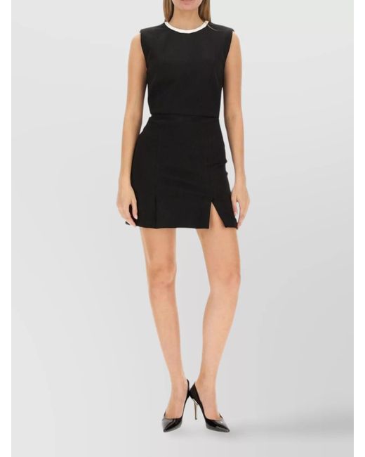 【送料&関税込】MSGM Black Short Dress MSGM Black Off-The-Shoulder Minidress | REVERSIBLE