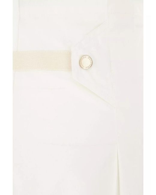 DARKPARK White Cotton Wide-Leg Trousers