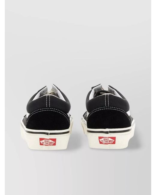Vans White Printed Low-Top Sneakers