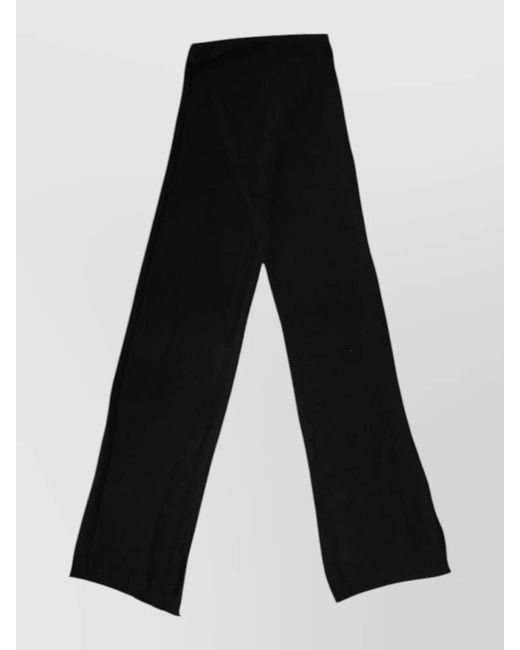 Dolce & Gabbana Black Wool Knit Scarf for men