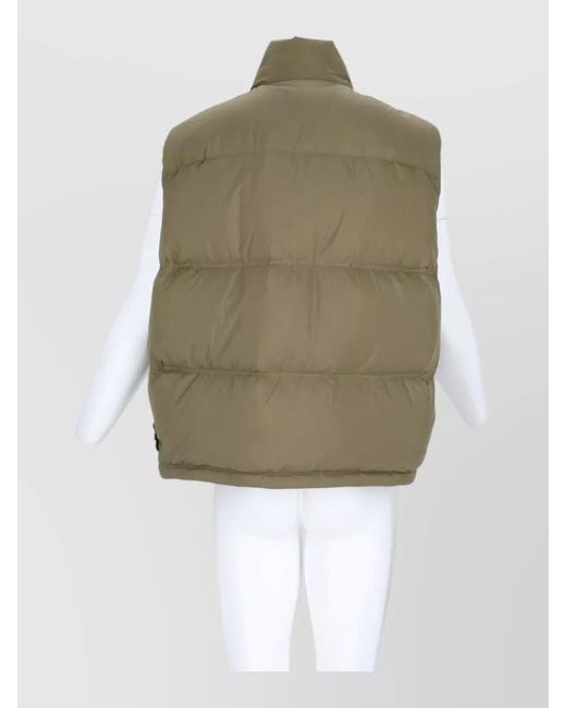 Stone Island Green Down Vest for men