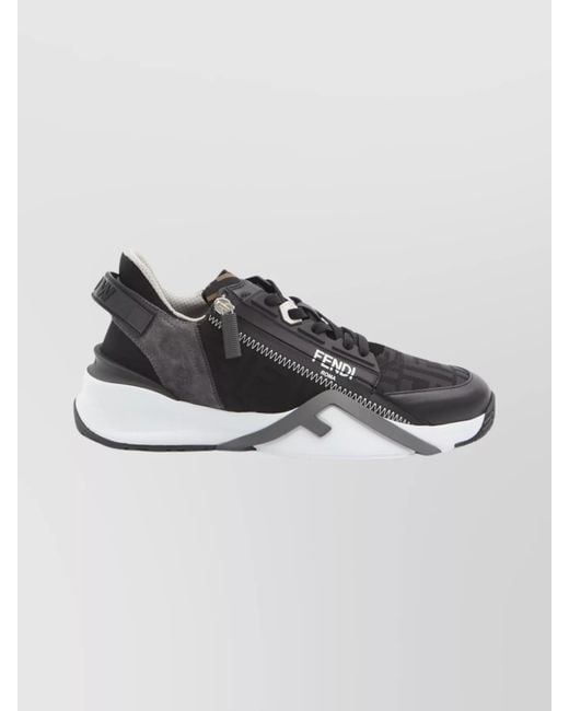 Fendi Metallic Flow Slip-On Sneakers Ff Jacquard for men